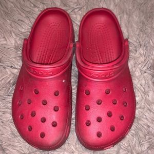 Red Crocs